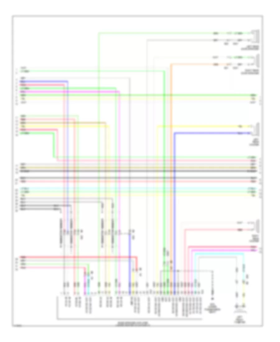 Radio Wiring Diagram, withBose & Display Audio (2 из 3) для Nissan Sentra FE+SV 2014