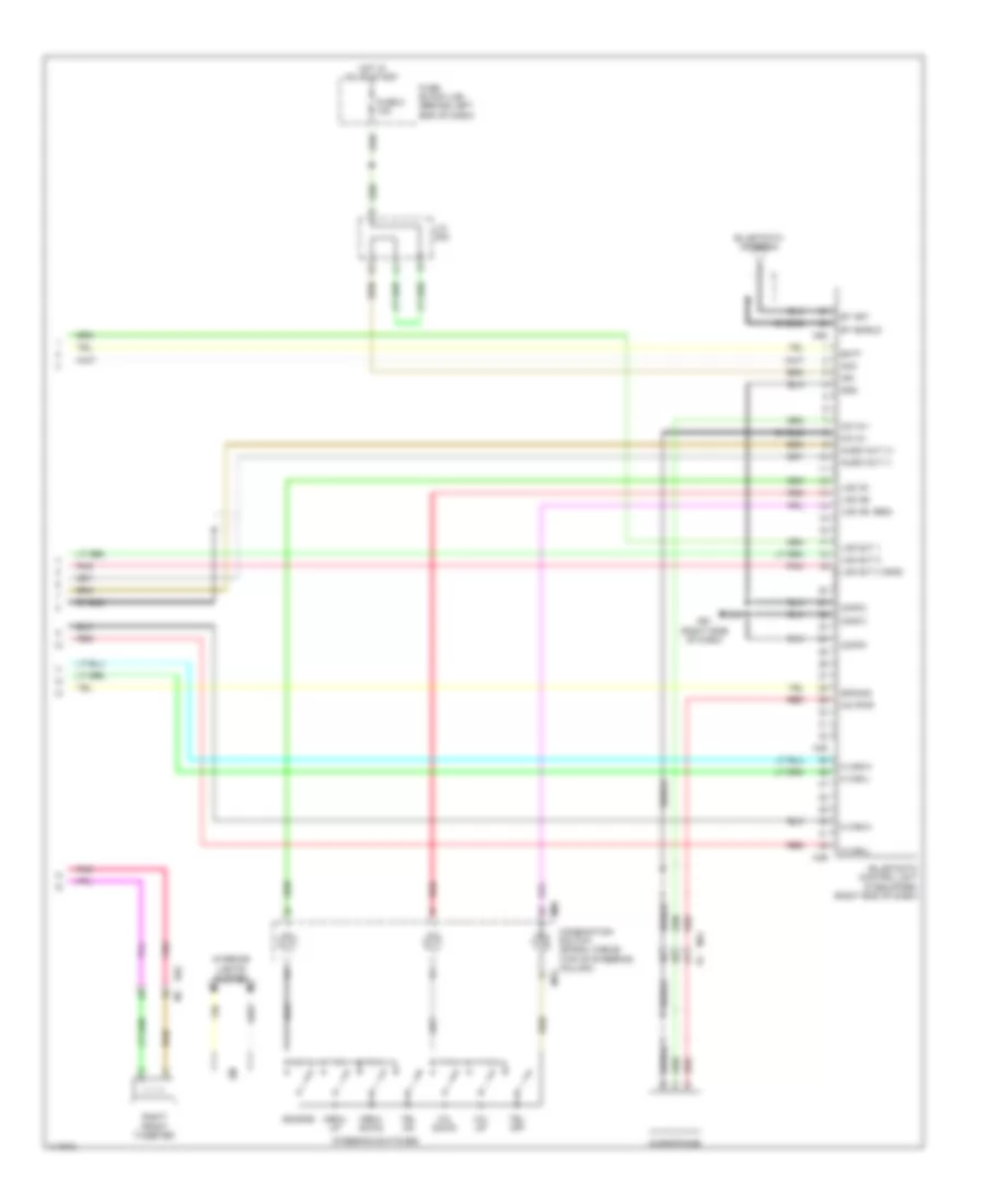 Radio Wiring Diagram, withBose & Display Audio (3 из 3) для Nissan Sentra FE+SV 2014