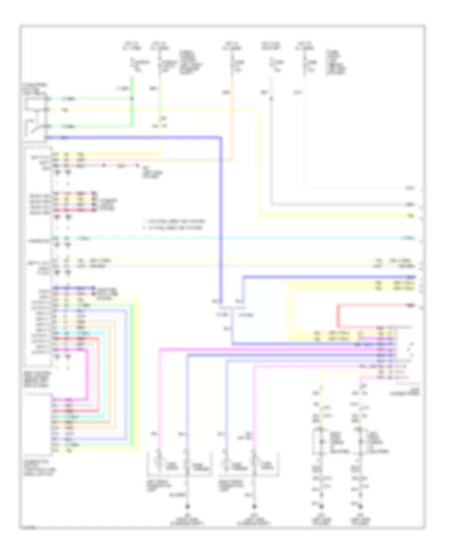 Электросхема внешнего освещения (1 из 3) для Nissan Sentra FE+S 2014