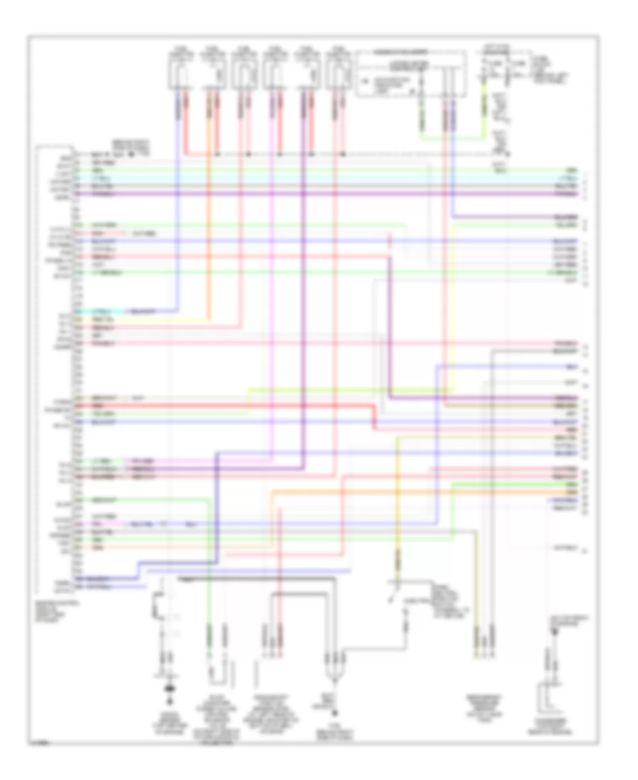 3.5L, Электросхема системы управления двигателем (1 из 4) для Nissan 350Z 2005