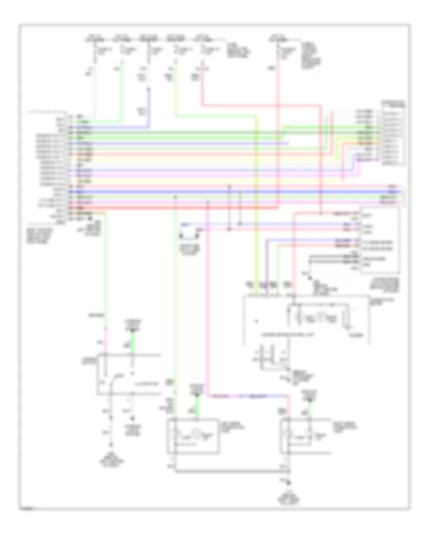 Электросхема внешнего освещения, без Ксеноновые лампы (1 из 2) для Nissan 350Z 2005