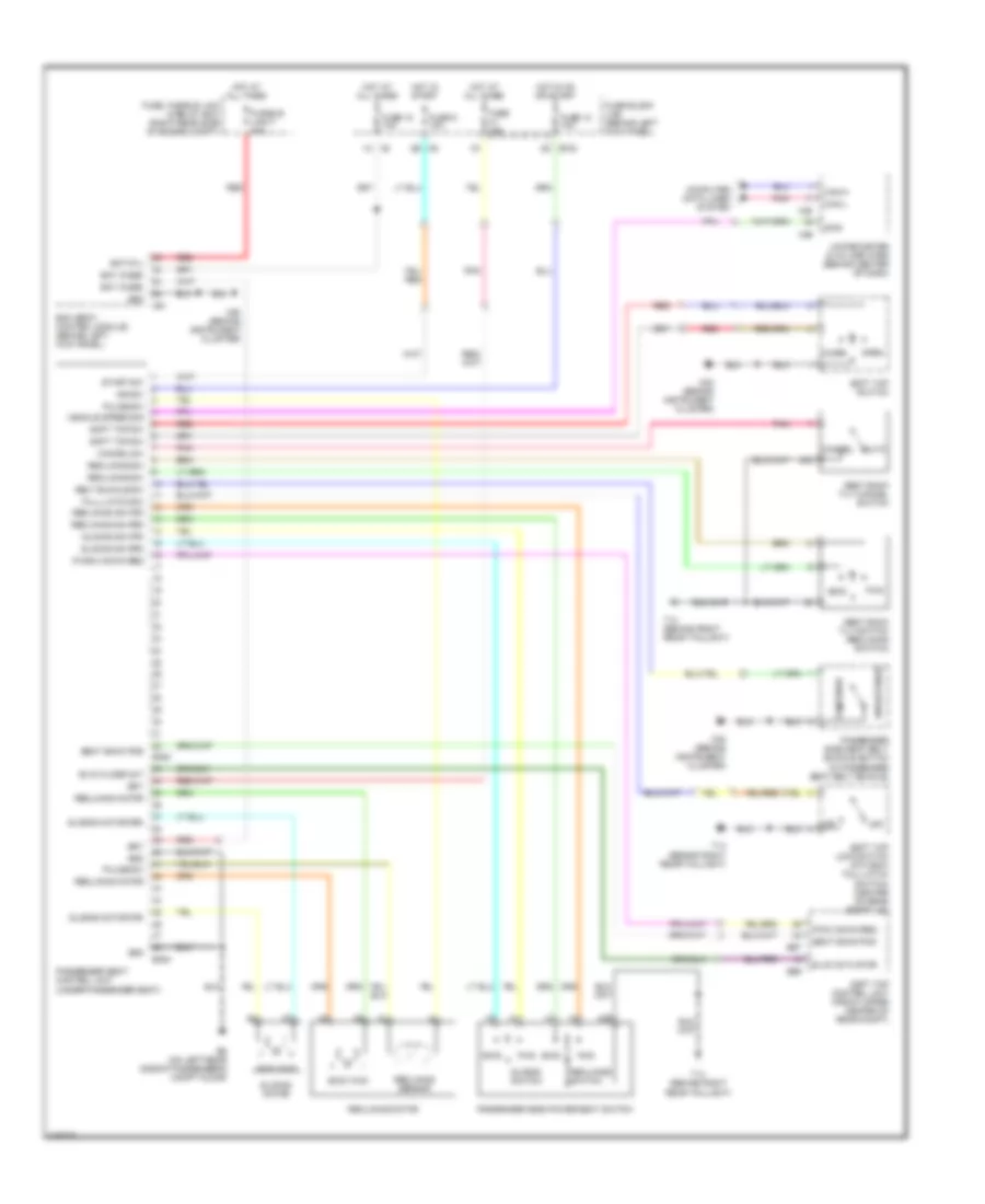 Электросхема привода пассажирского сиденья, Кабриолет для Nissan 350Z 2005