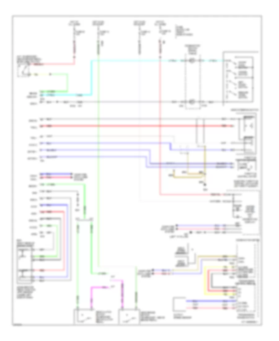 Электросхема системы круизконтроля для Nissan Xterra S 2012