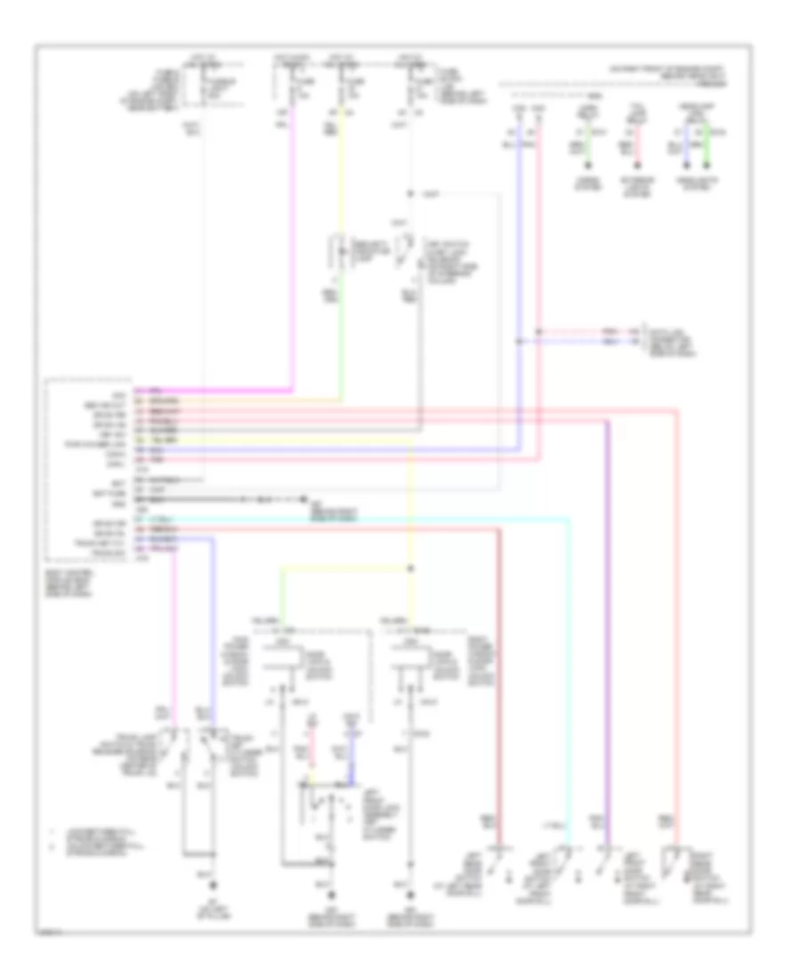 Электросхема открывания авто для Nissan Altima 2005