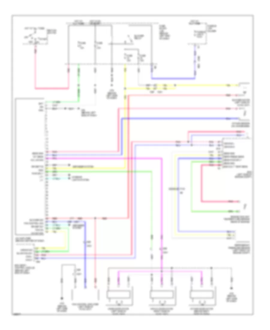 Электросхема кондиционера с ручный управлением (1 из 2) для Nissan Rogue Select S 2014