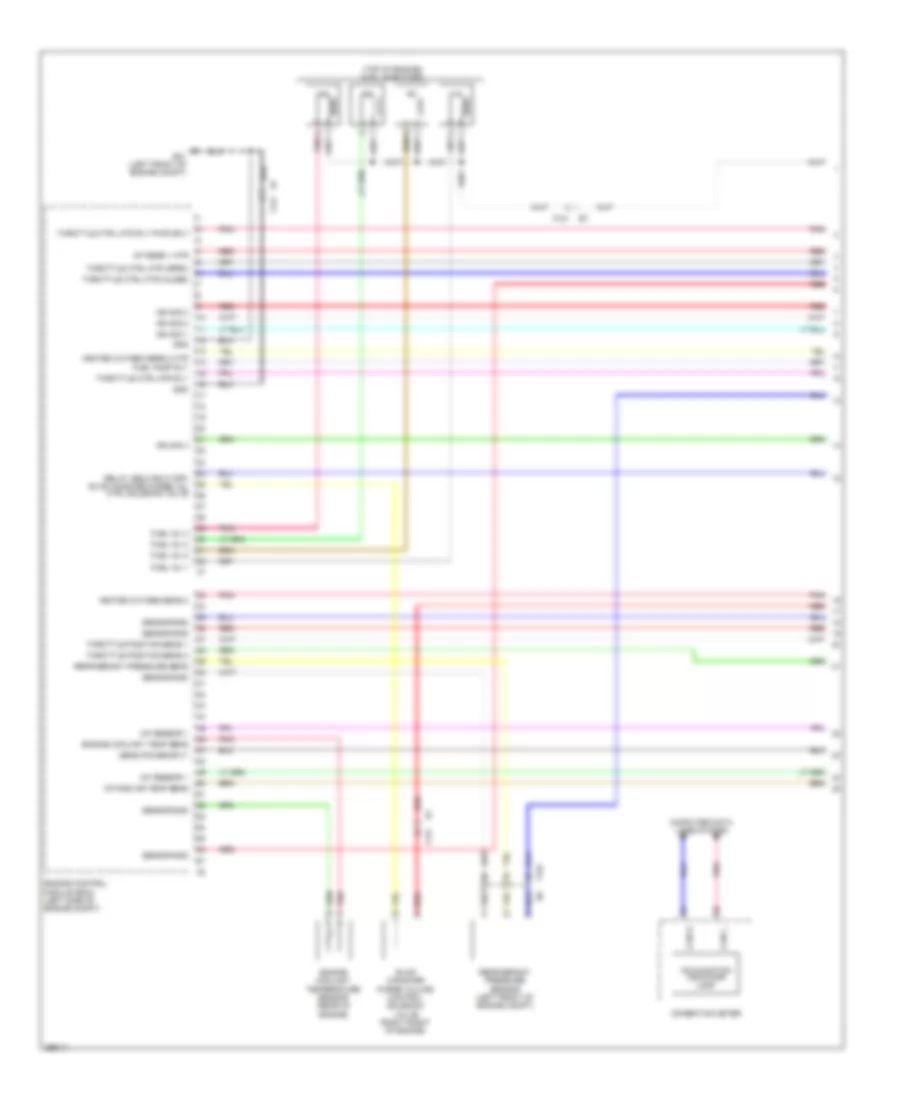 2.5L, Электросхема системы управления двигателем (1 из 4) для Nissan Rogue Select S 2014