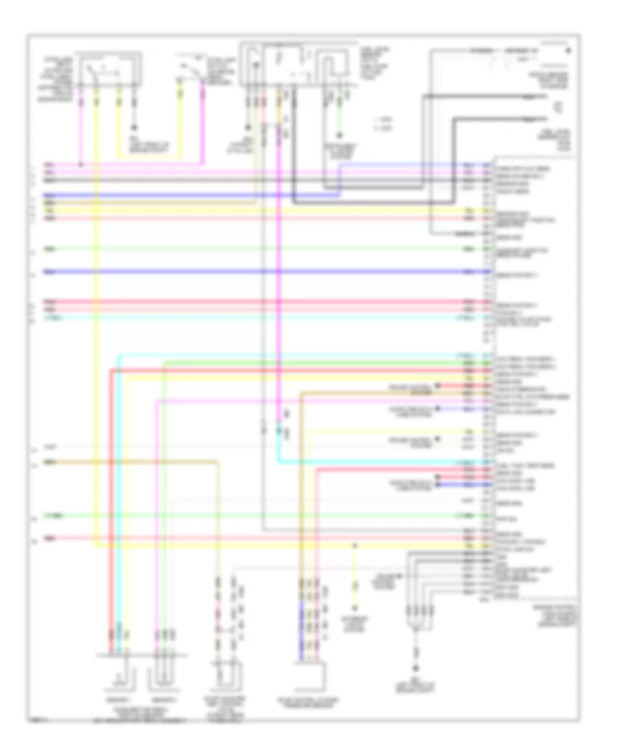 2.5L, Электросхема системы управления двигателем (4 из 4) для Nissan Rogue Select S 2014