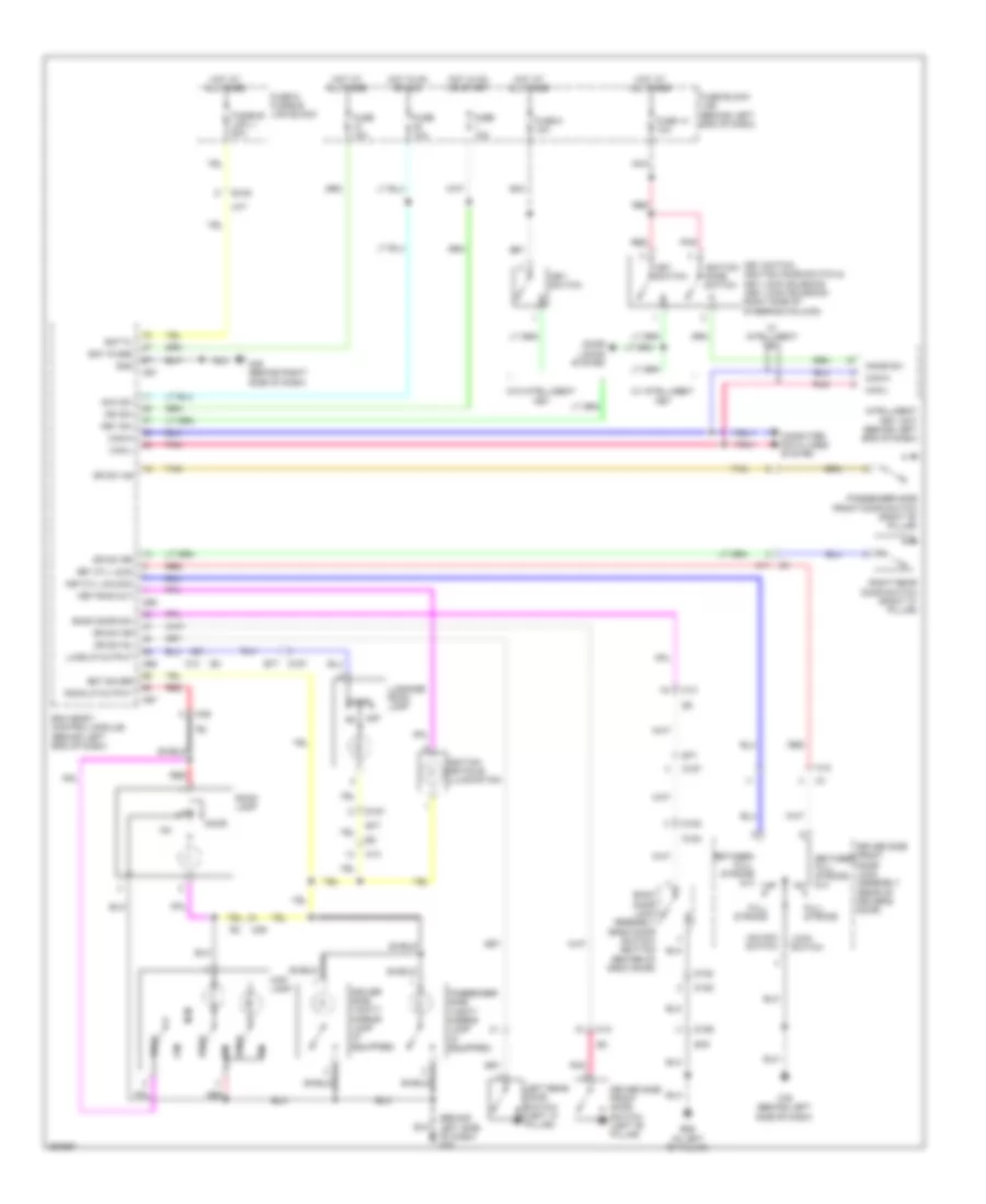Электросхема подсветки для Nissan Rogue Select S 2014