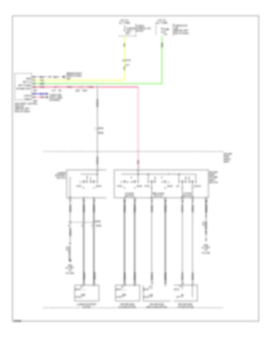 Электросхема привода сидений для Nissan Rogue Select S 2014