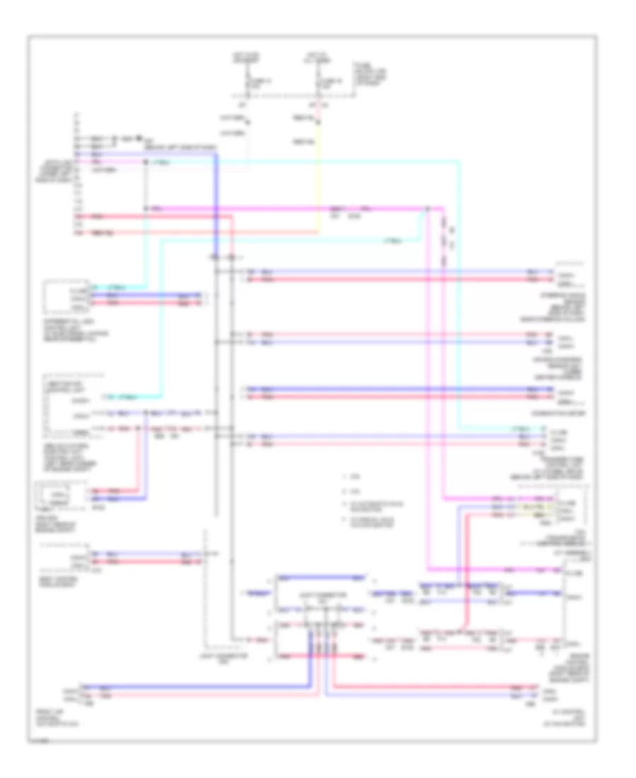 Электросхема линии передачи данных CAN для Nissan Frontier PRO-4X 2014