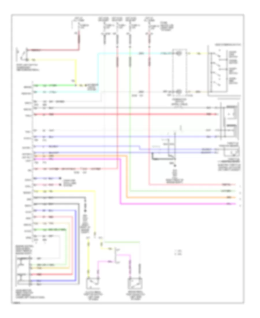 Электросхема системы круизконтроля (1 из 2) для Nissan Frontier PRO-4X 2014