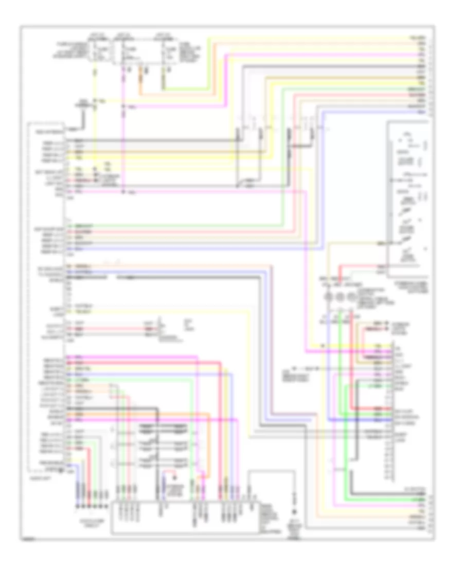 Электрсхема магнитолы. Премиум комплектация., С Навигация (1 из 3) для Nissan Titan LE 2007