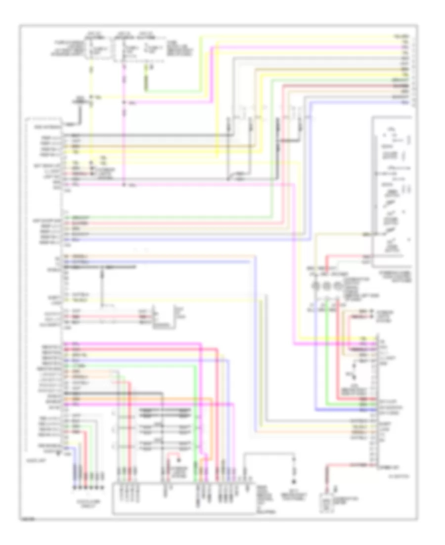 Электрсхема магнитолы. Премиум комплектация., без Навигация (1 из 2) для Nissan Titan LE 2007