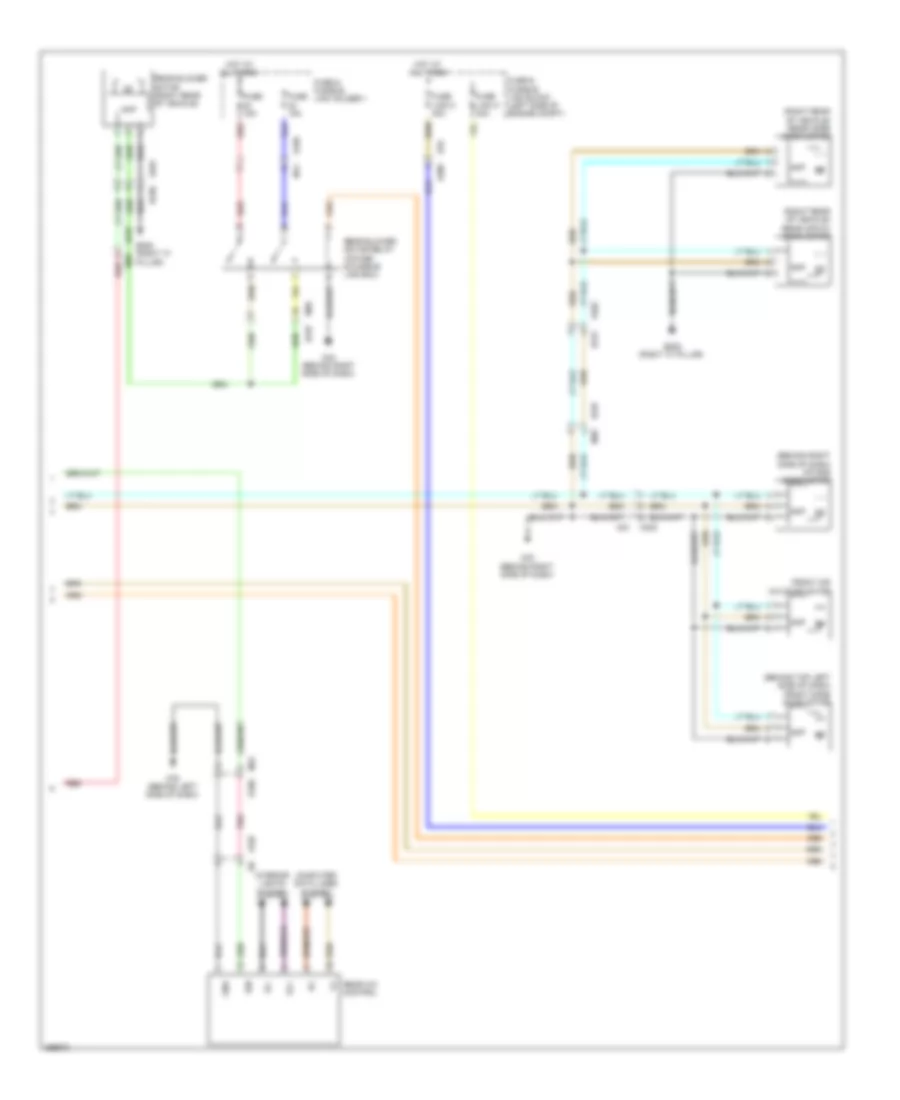 Электросхема кондиционера с ручный управлением (2 из 3) для Nissan Quest SV 2014