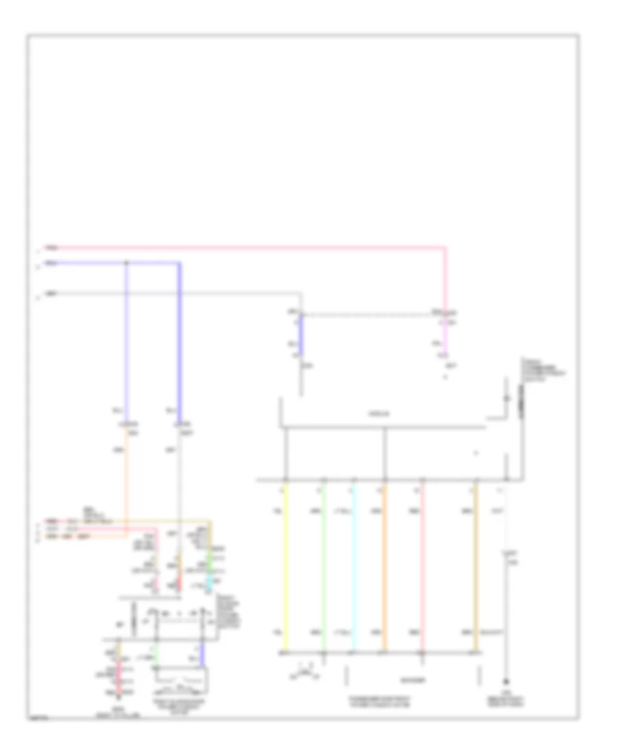 Электросхема стеклоподъемников, С Водитель и Система Антиповышения Пассажирской стороны (2 из 2) для Nissan Quest SV 2014