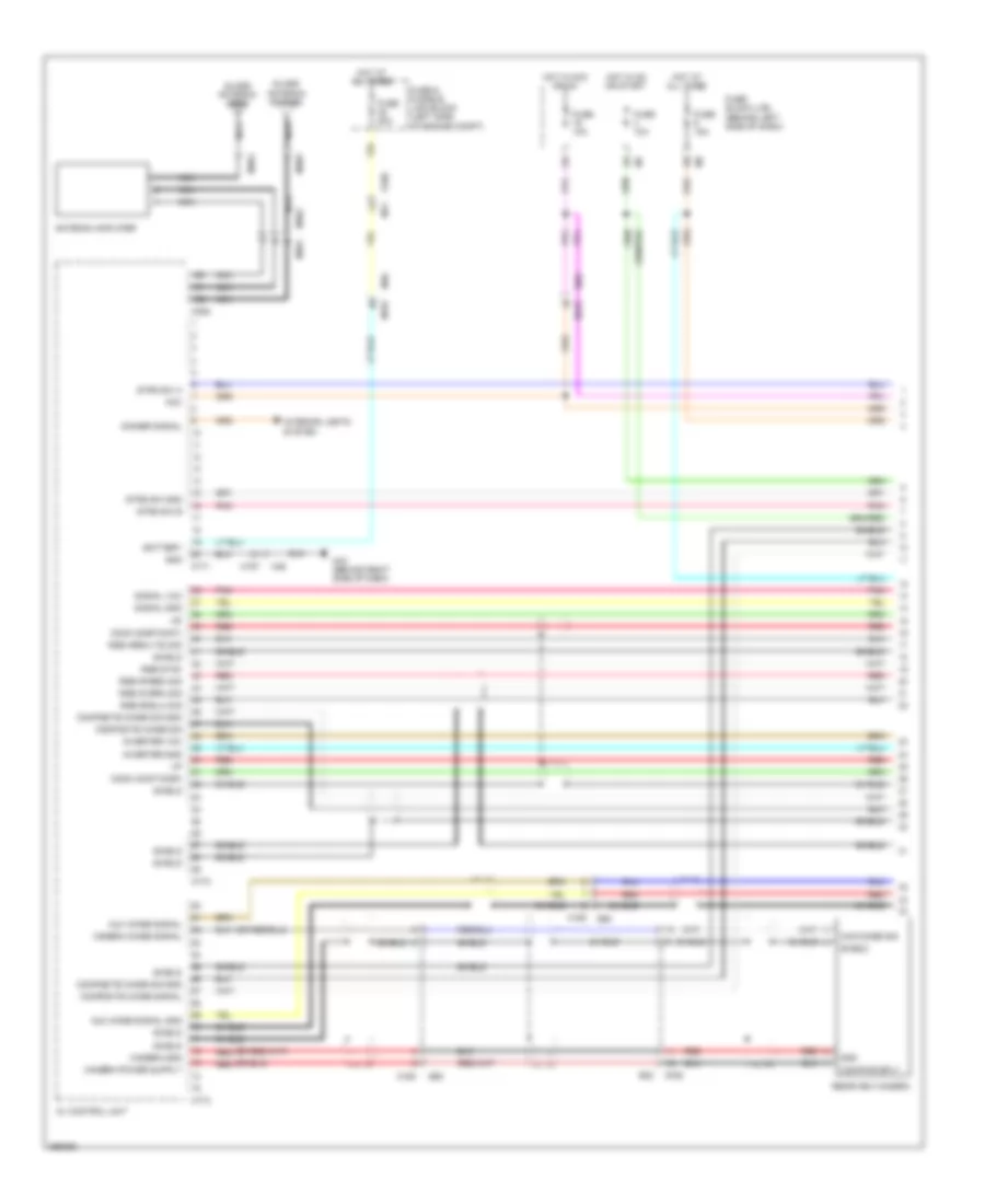 Электросхема магнитолы, Bose без Навигация (1 из 5) для Nissan Quest SV 2014