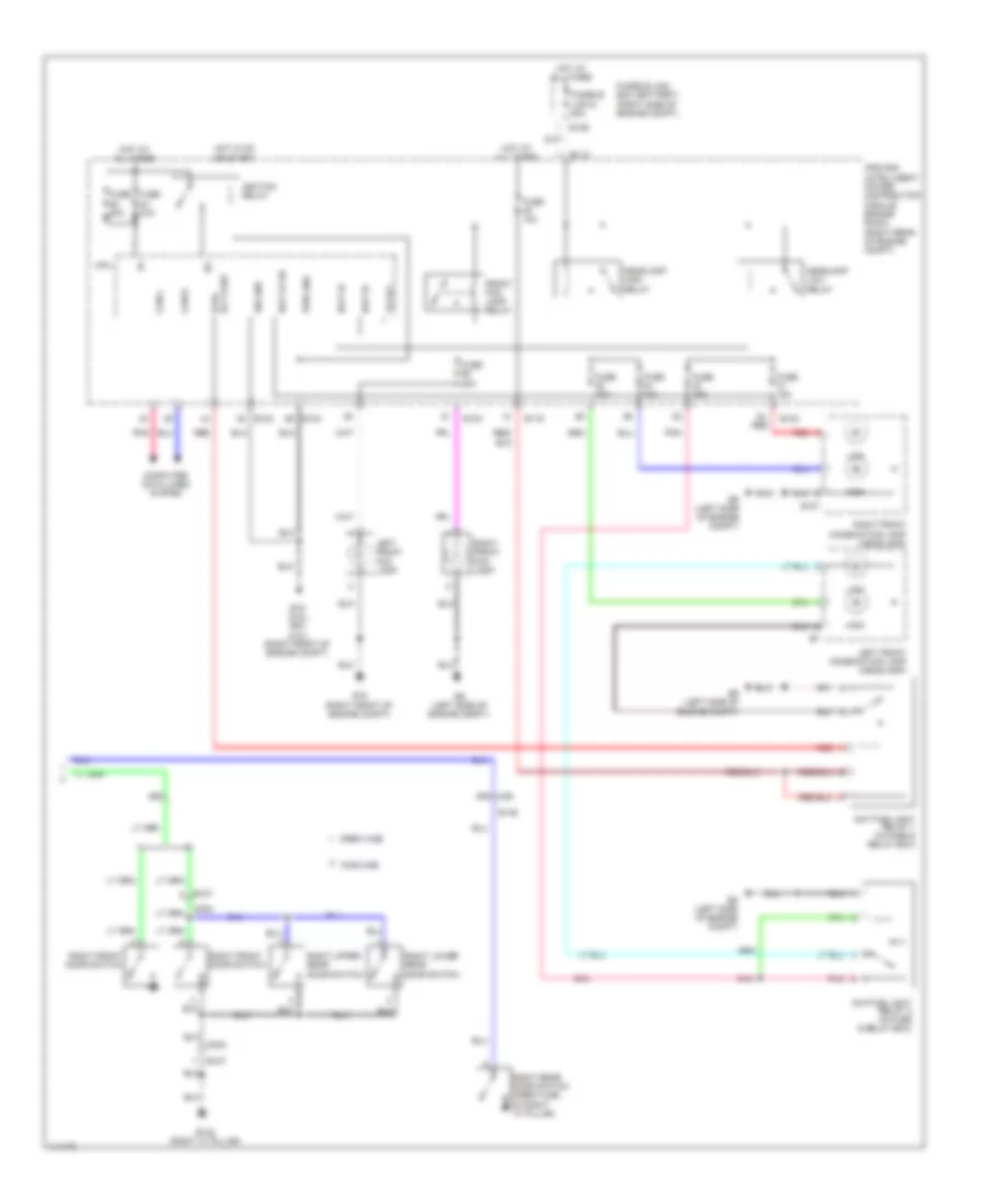 Электросхема фар, С DRL (2 из 2) для Nissan Frontier SL 2014