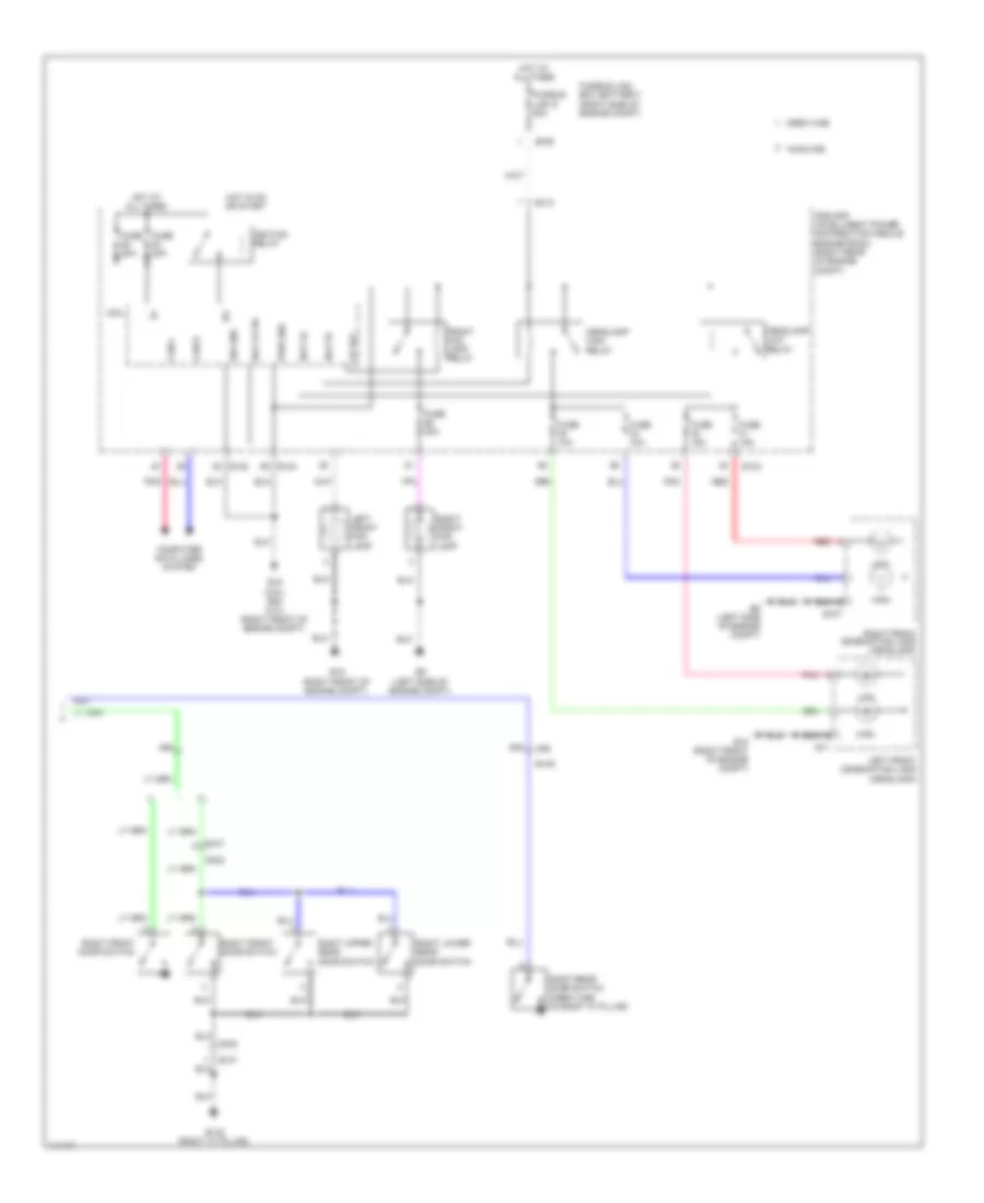 Электросхема фар, без DRL (2 из 2) для Nissan Frontier SL 2014