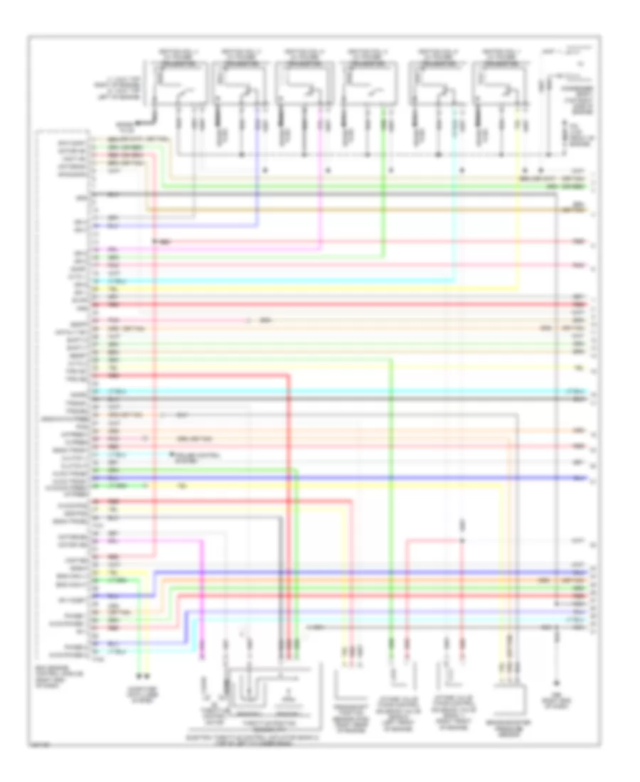 3.7L, Электросхема системы управления двигателем (1 из 5) для Nissan 370Z Touring 2010