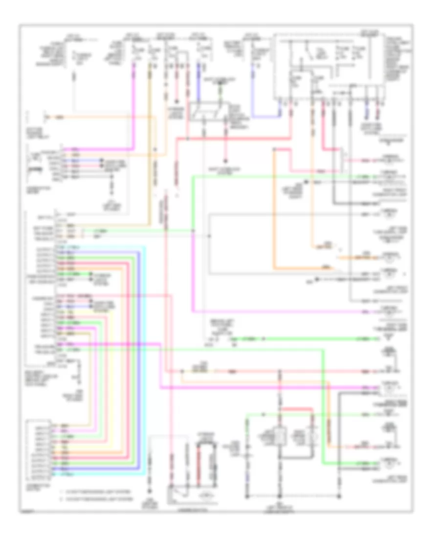Электросхема внешнего освещения для Nissan 370Z Touring 2010