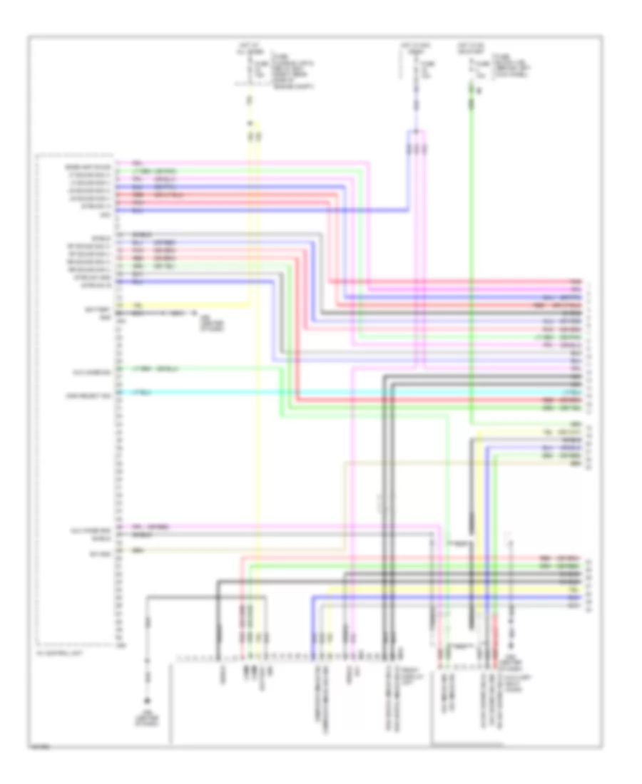 Электросхема навигации GPS (1 из 4) для Nissan 370Z Touring 2010