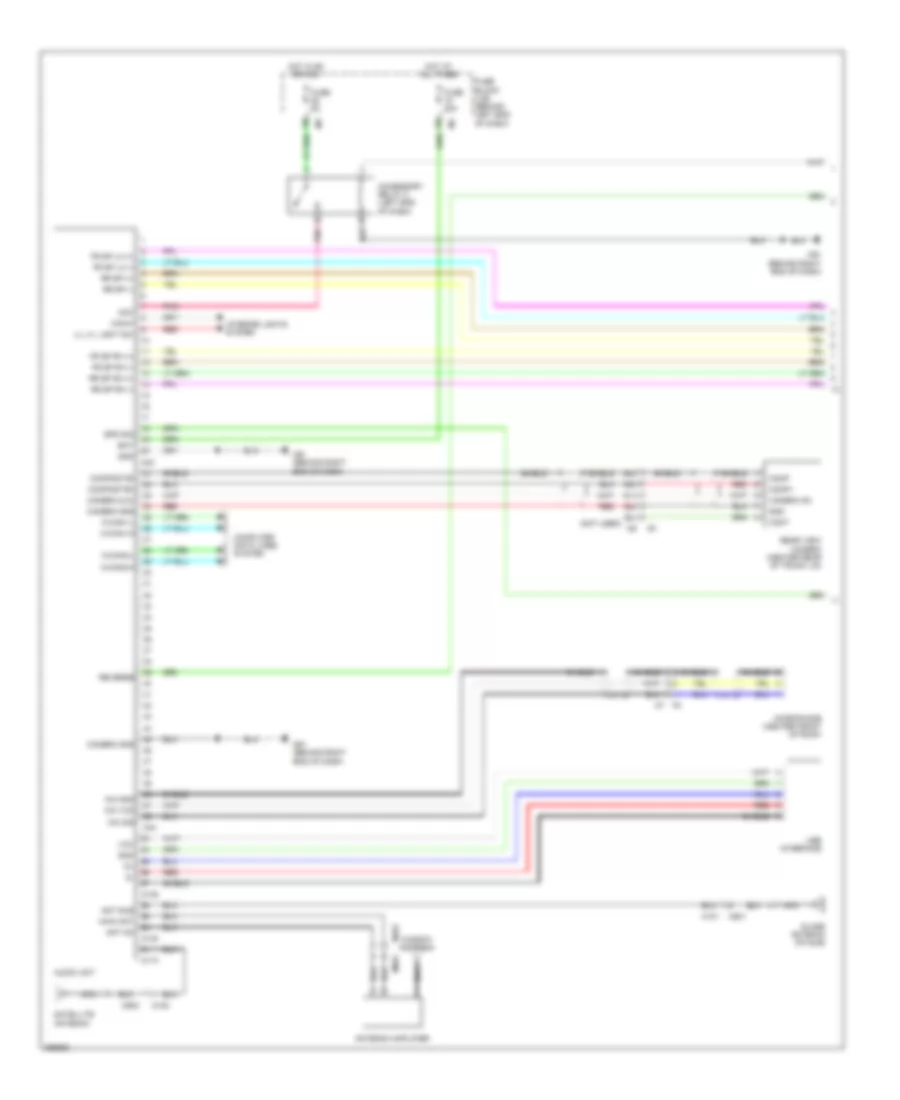 Radio Wiring Diagram, Sedan without Navigation & Bose (1 из 2) для Nissan Altima S 2013