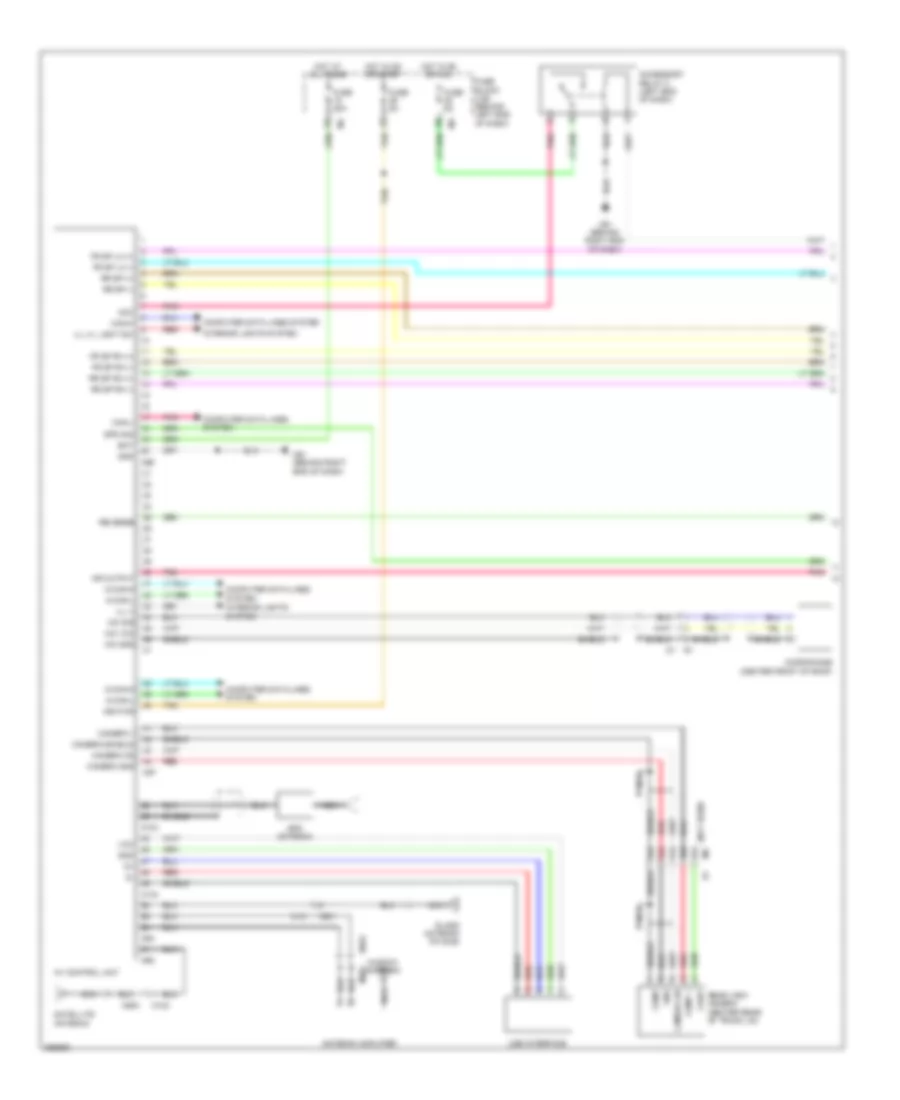 Radio Wiring Diagram, Sedan withNavigation & without Bose (1 из 2) для Nissan Altima SL 2013