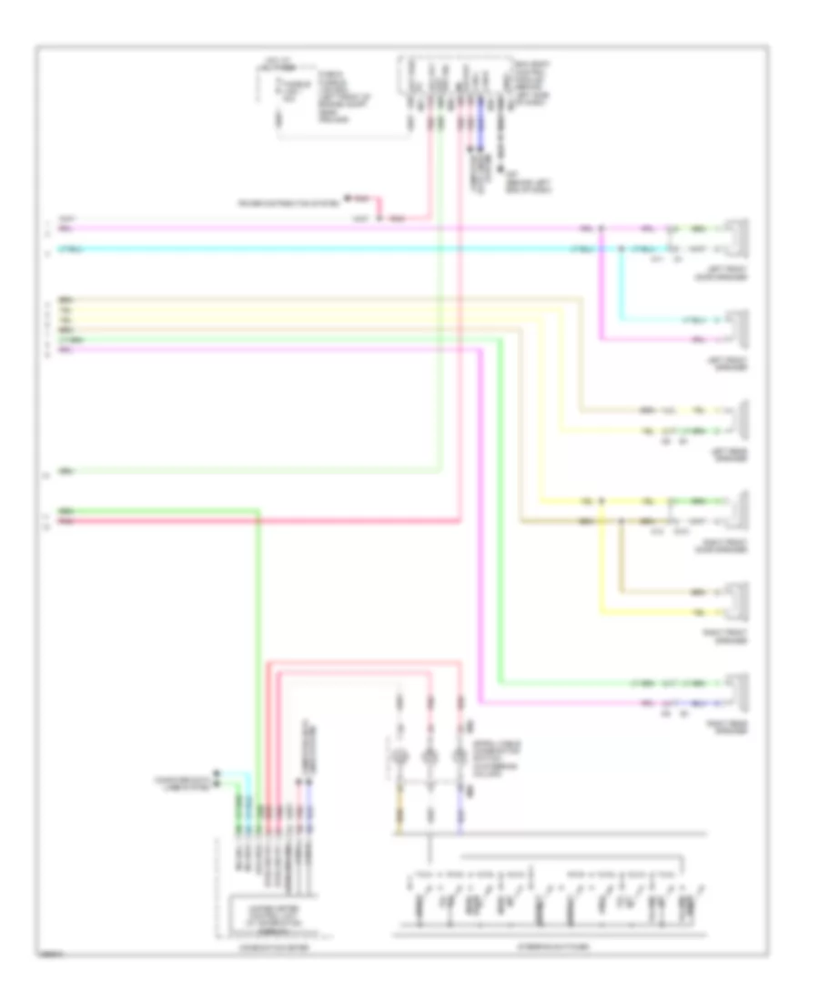 Radio Wiring Diagram, Sedan withNavigation & without Bose (2 из 2) для Nissan Altima SL 2013