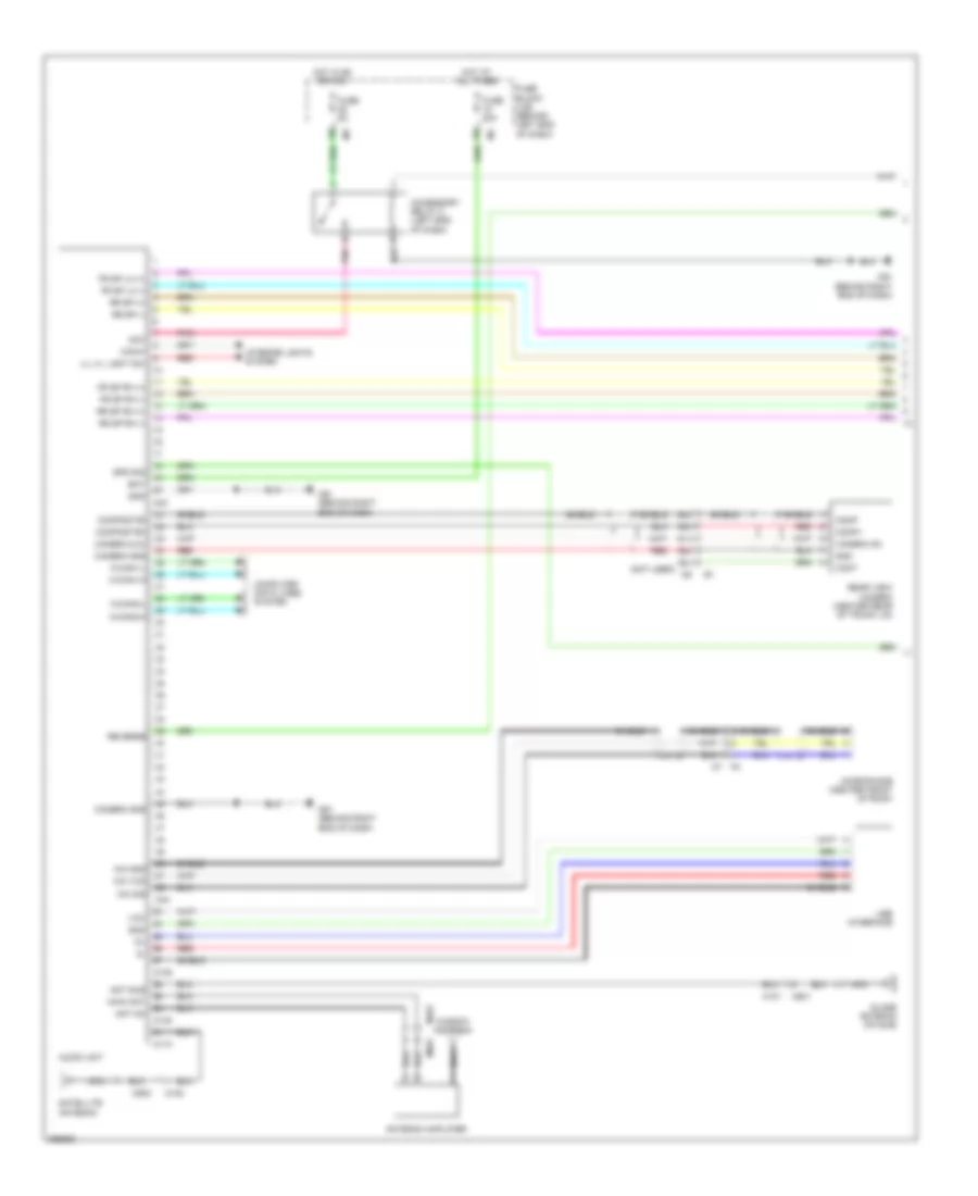 Radio Wiring Diagram, Sedan without Navigation & Bose (1 из 2) для Nissan Altima SL 2013