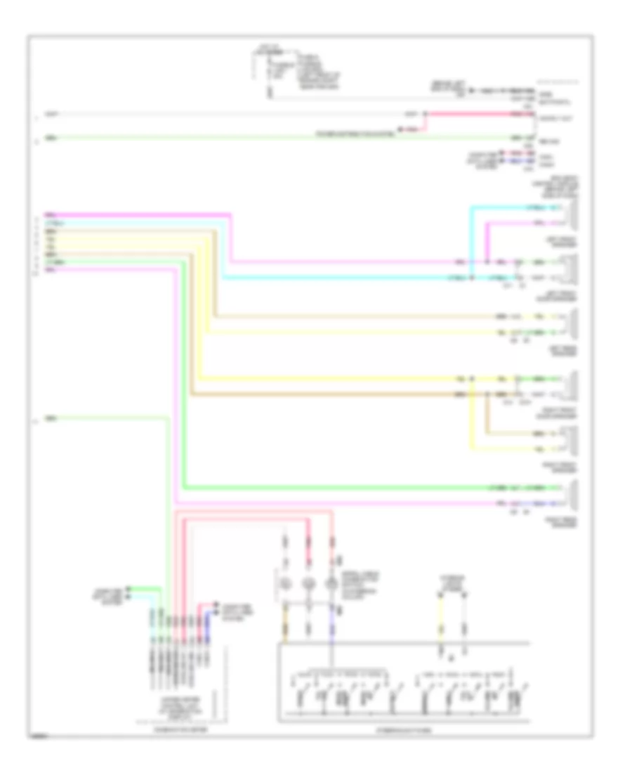 Radio Wiring Diagram, Sedan without Navigation & Bose (2 из 2) для Nissan Altima SL 2013