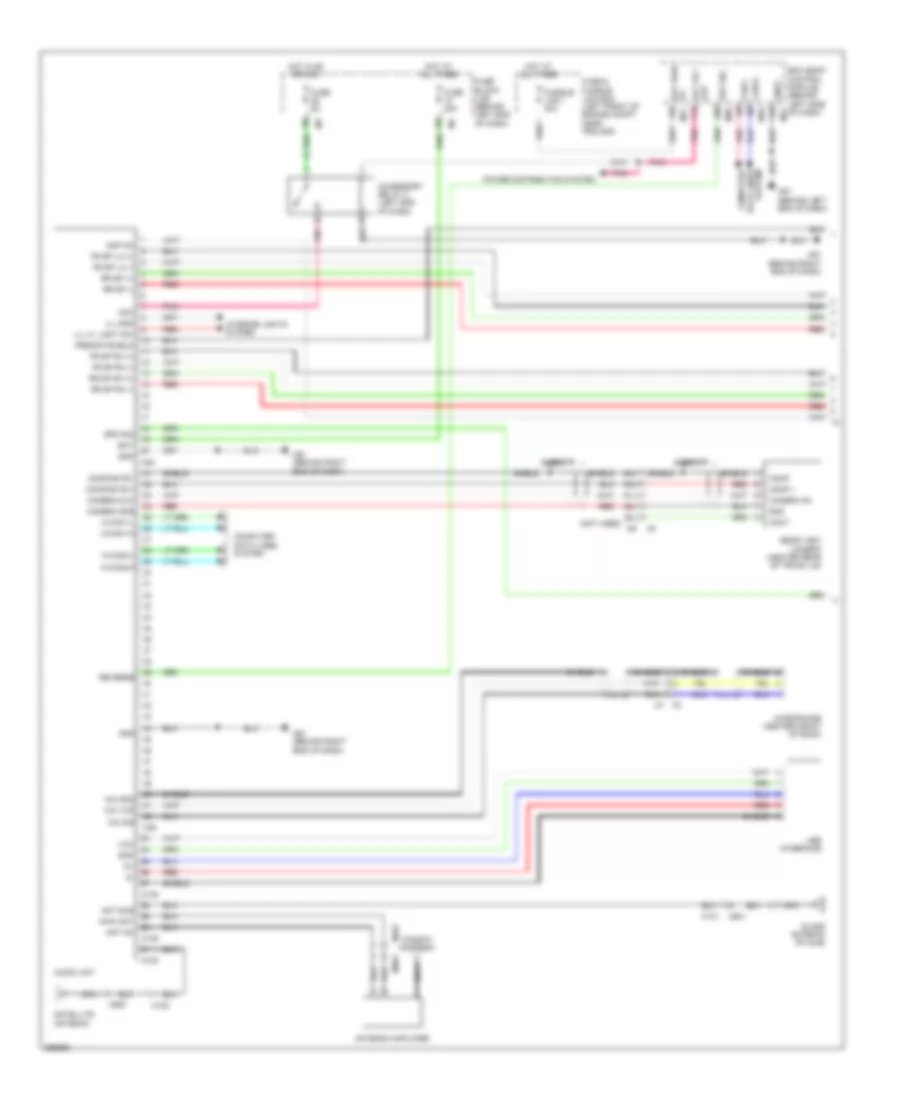 Radio Wiring Diagram, Sedan without Navigation & withBose (1 из 2) для Nissan Altima SL 2013