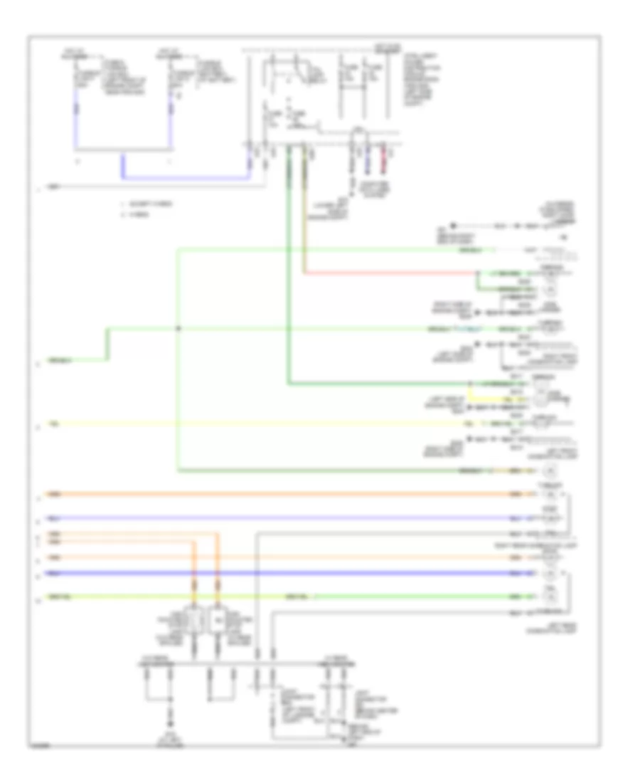 Электросхема внешнего освещения, седан (2 из 2) для Nissan Altima SR 2010