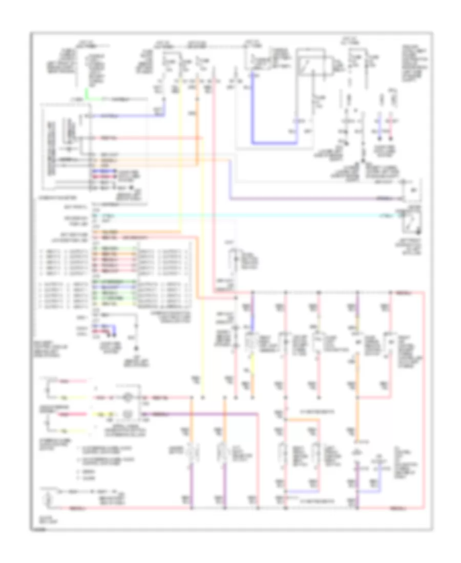 Электросхема подсветки приборов для Nissan Altima SR 2010