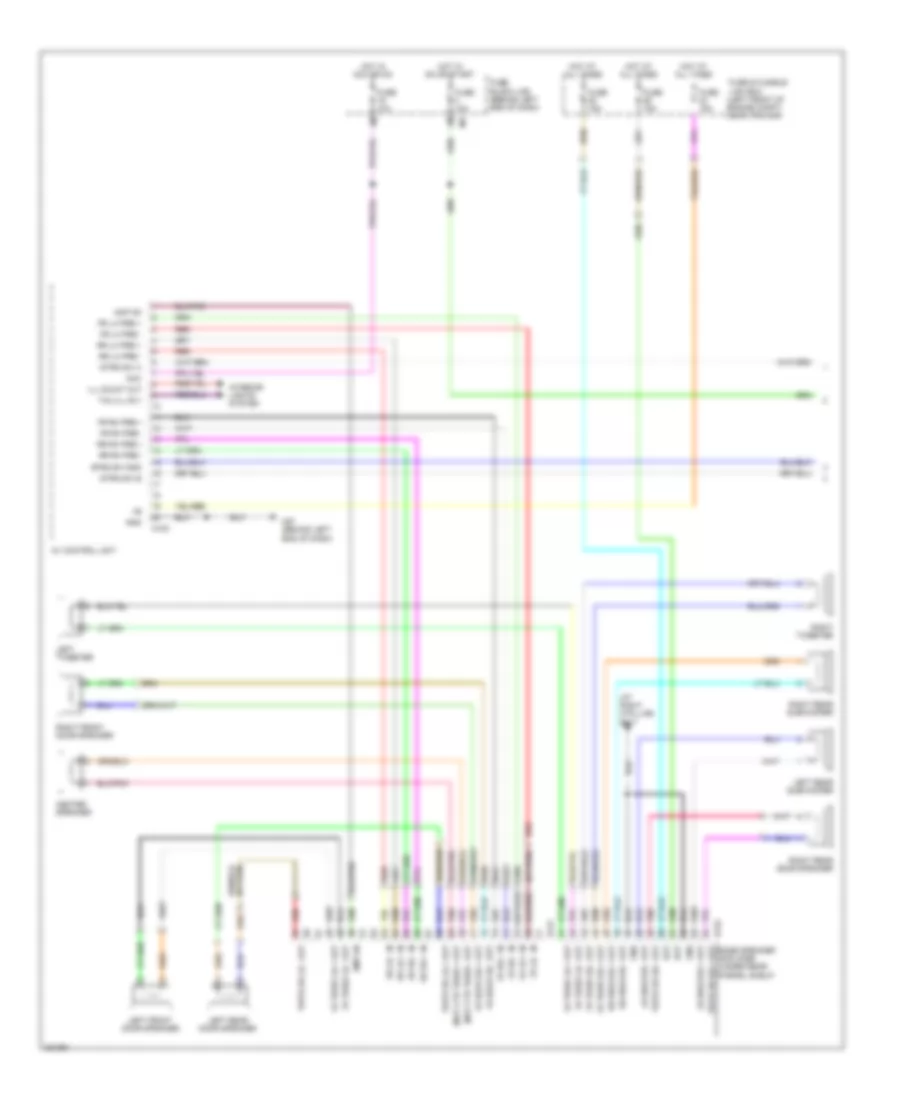 Электросхема магнитолы Bose, Седан, Кроме Гибрида С Навигация (1 из 3) для Nissan Altima SR 2010