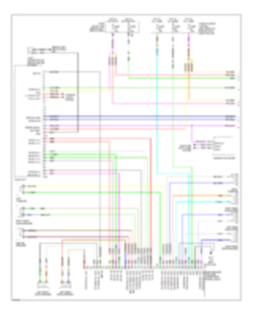 Электросхема магнитолы Bose, Седан, Кроме Гибрида без Навигация (1 из 3) для Nissan Altima SR 2010