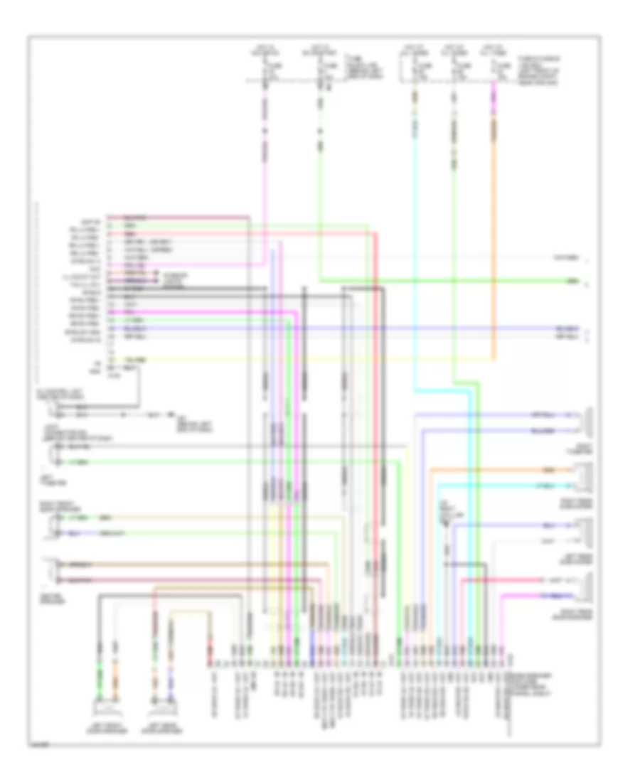 Электросхема магнитолы Bose, Седан, Гибрид С Навигация (1 из 3) для Nissan Altima SR 2010