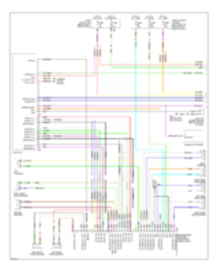 Электросхема магнитолы Bose, Седан, Гибрид без Навигация (1 из 3) для Nissan Altima SR 2010