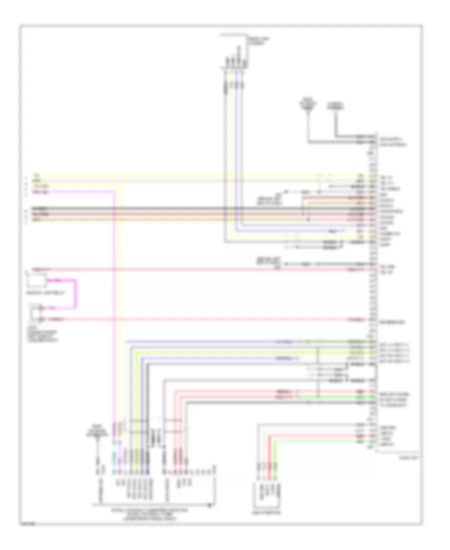 Электросхема магнитолы Bose, Седан, Гибрид без Навигация (3 из 3) для Nissan Altima SR 2010
