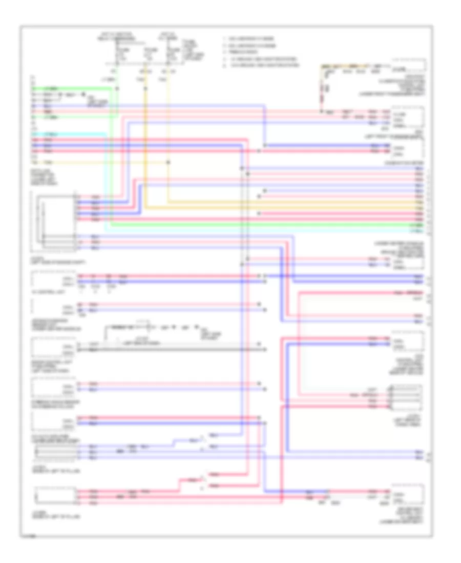 Электросхема линии передачи данных CAN, кроме гибрида (1 из 3) для Nissan Pathfinder SV 2014
