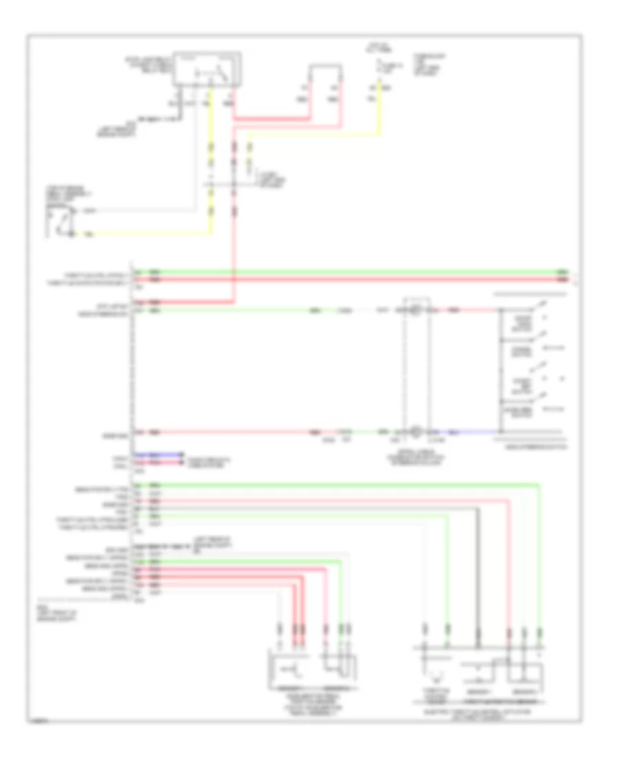 Электросхема системы круизконтроля, кроме гибрида (1 из 2) для Nissan Pathfinder SV 2014