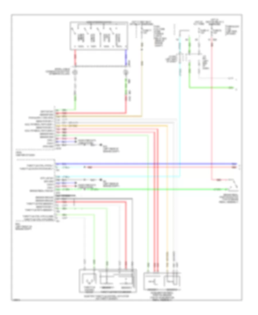 Электросхема системы круизконтроля, гибрид (1 из 2) для Nissan Pathfinder SV 2014