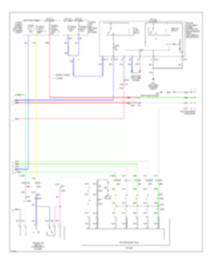 Электросхема розетки подключения прицепа (2 из 2) для Nissan Pathfinder SV 2014