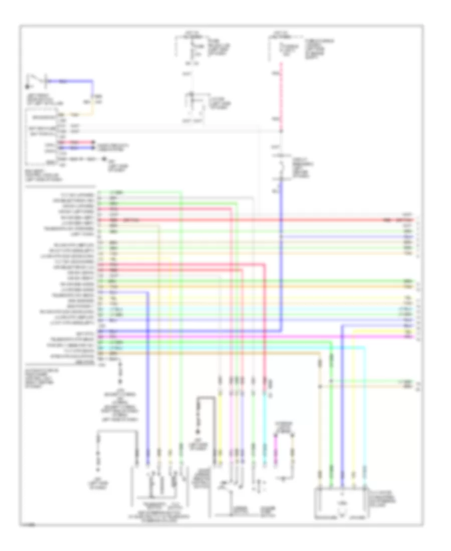 Электросхема системы памяти (1 из 3) для Nissan Pathfinder SV 2014