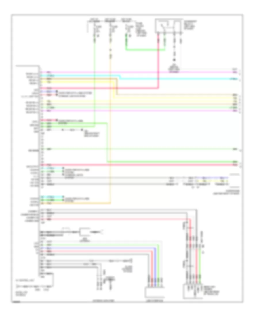 Radio Wiring Diagram, Sedan withNavigation & without Bose (1 из 2) для Nissan Altima SV 2013