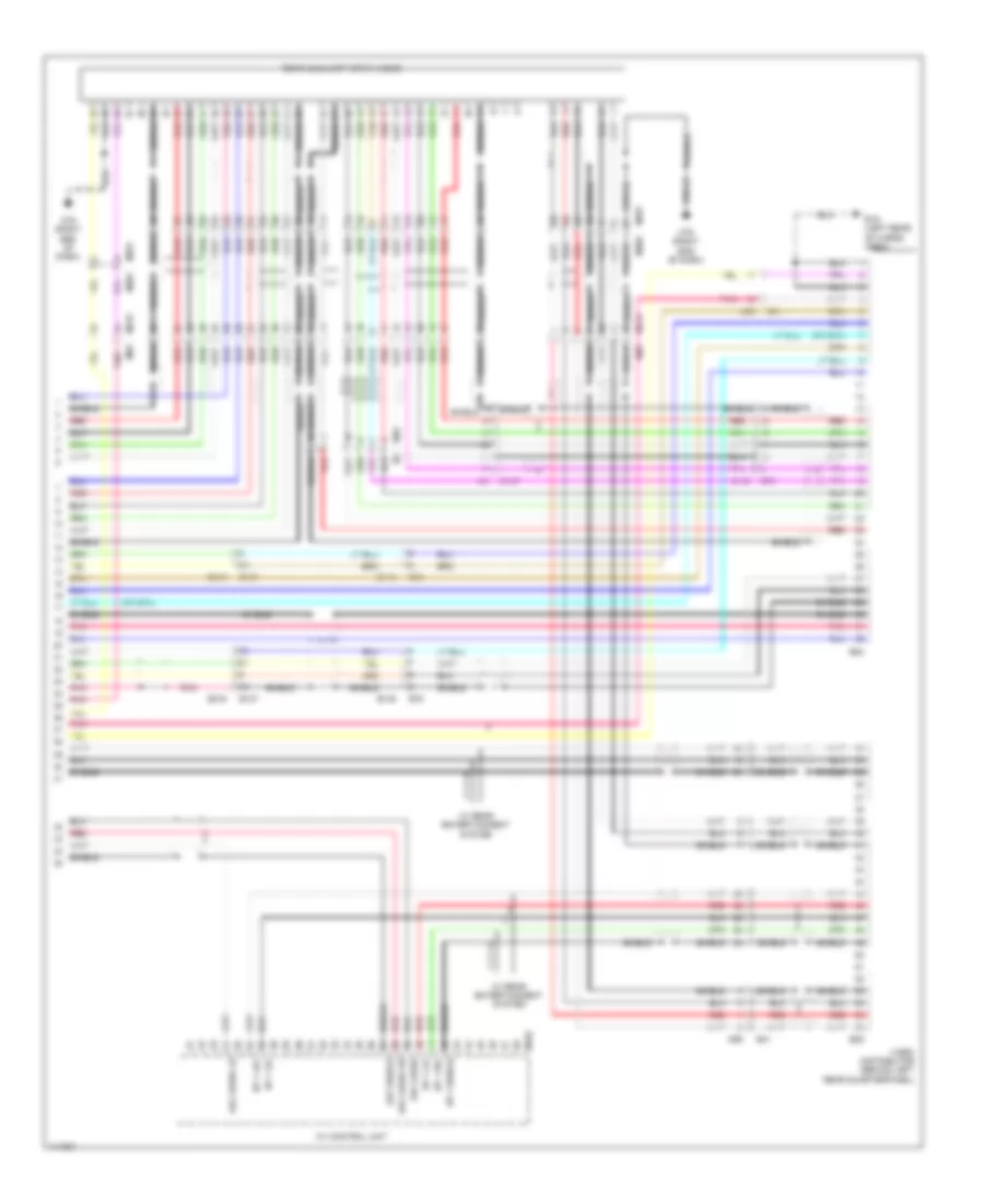 Электрсхема магнитолы. Премиум комплектация. (7 из 7) для Nissan Pathfinder SL Hybrid 2014