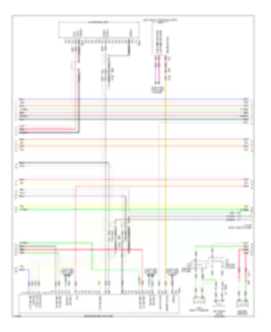 Электросхема магнитолы, стандартная комплектация С Навигация (3 из 10) для Nissan Pathfinder SL Hybrid 2014