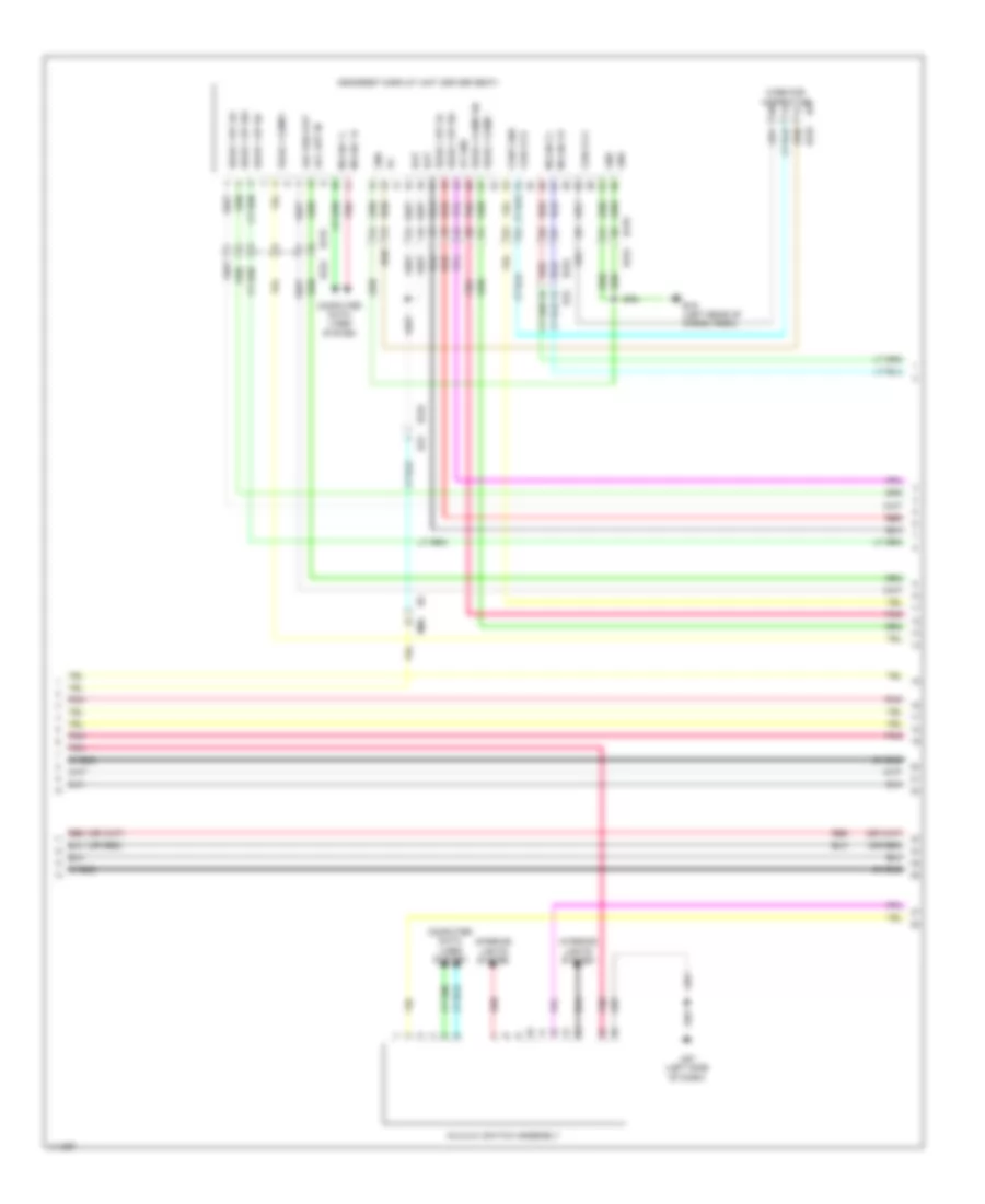 Электросхема магнитолы, стандартная комплектация С Навигация (8 из 10) для Nissan Pathfinder SL Hybrid 2014