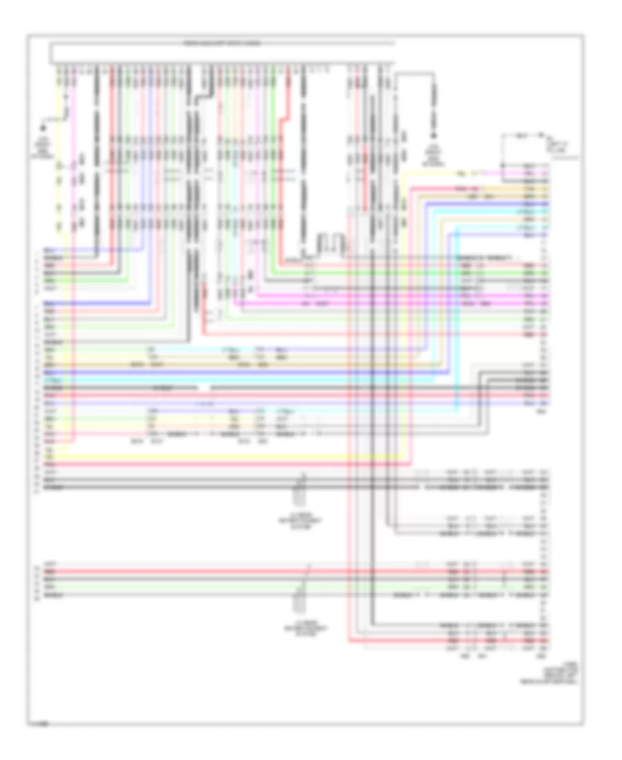 Электросхема магнитолы, стандартная комплектация С Навигация (10 из 10) для Nissan Pathfinder SL Hybrid 2014