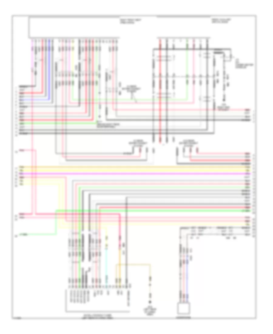 Электросхема магнитолы, без Bose (4 из 5) для Nissan Pathfinder SL Hybrid 2014