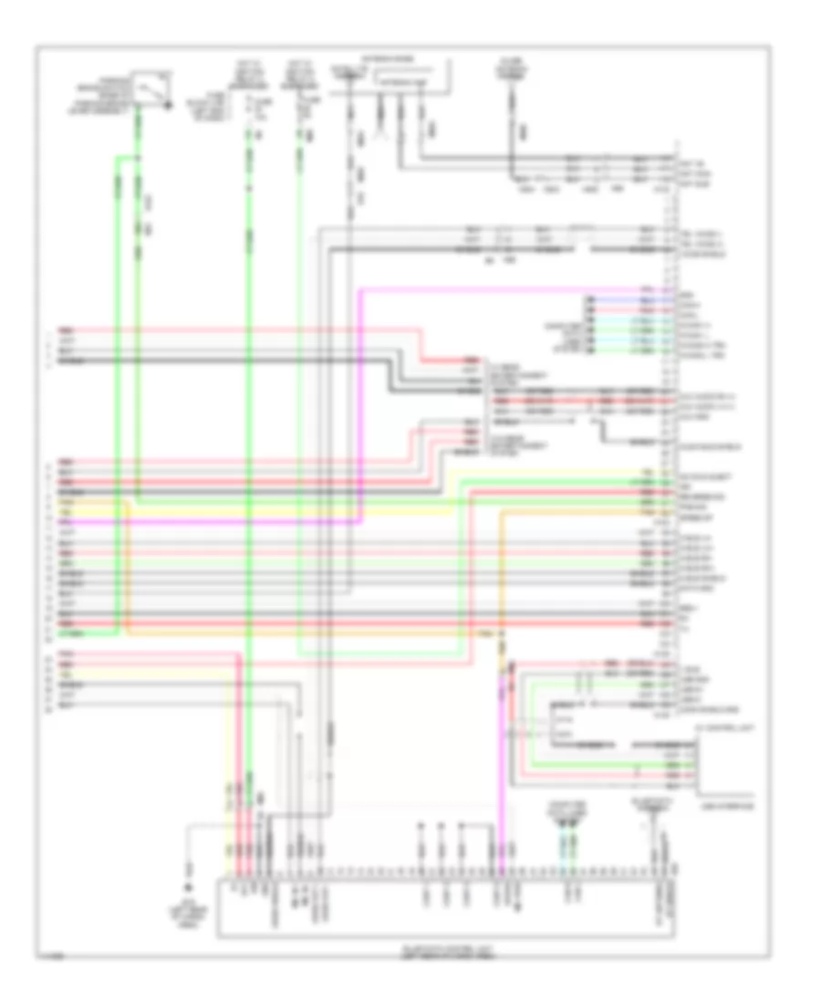 Электросхема магнитолы, без Bose (5 из 5) для Nissan Pathfinder SL Hybrid 2014
